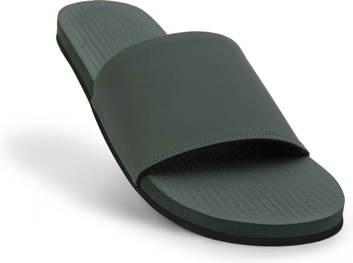 Indosole Slides Essential Heren Slippers - Groen - Maat 39/40