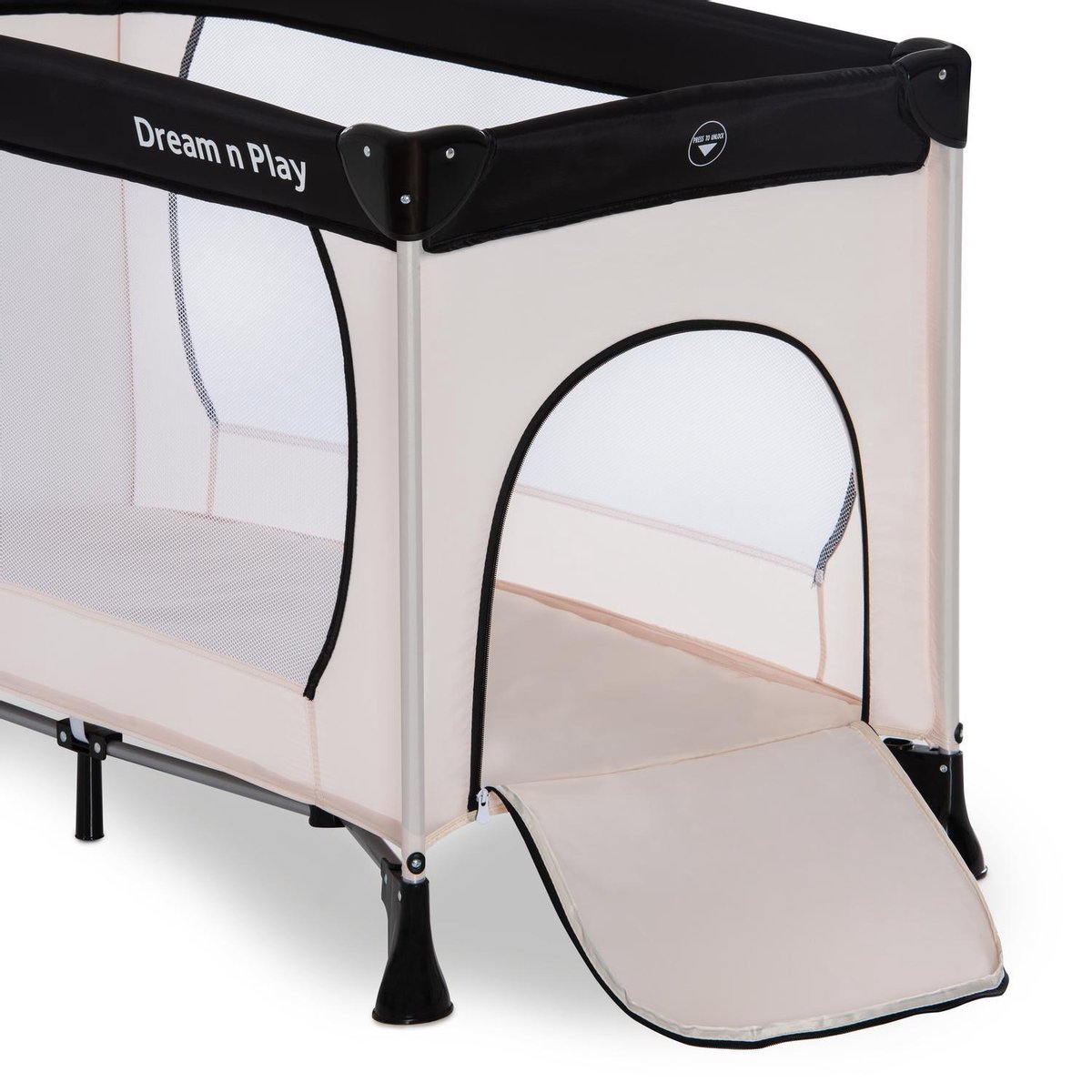 Hauck Dream N Play Plus Campingbedje 120x60cm - Beige/Grey