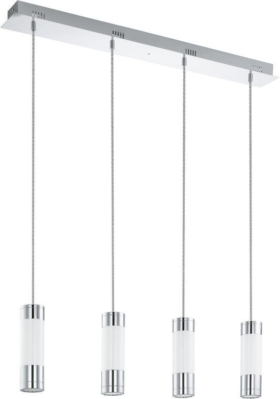 EGLO Fosforo - Hanglamp - 4 Lichts - Chroom - Wit