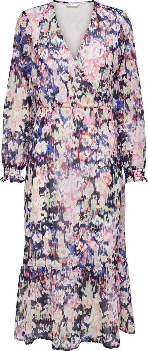 ONLY   - mt L - ONLZOE L/S MAXI DRESS WVN Dames Jurk