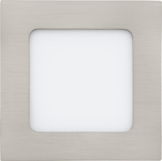 EGLO Fueva 1 - Inbouwspot - LED - 120X120mm. - Nikkel - 3000K