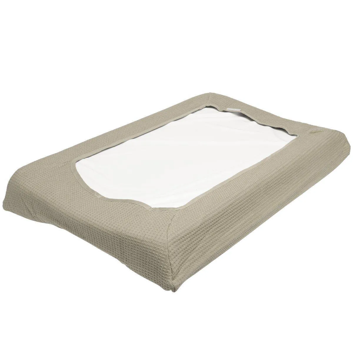 Cottonbaby - Aankleedkussenhoes wafel - bruin
