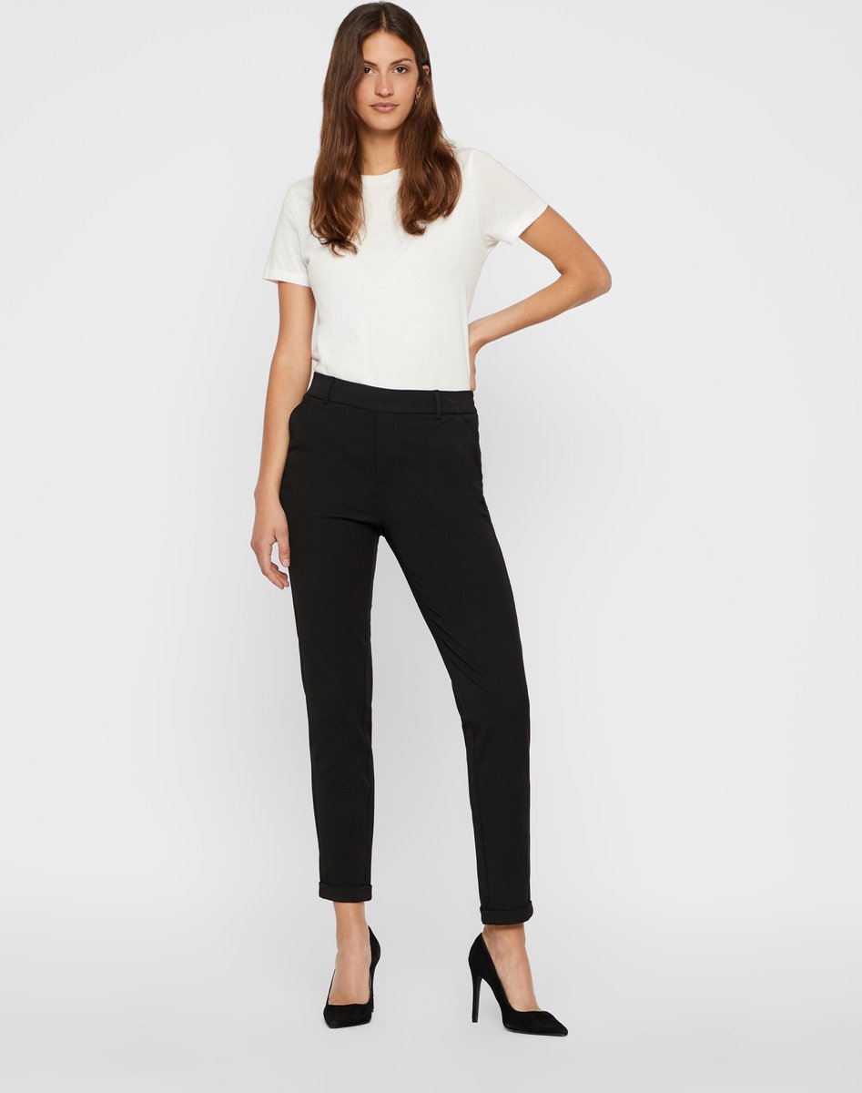 VERO MODA VMMAYA MR LOOSE SOLID PANT NOOS - Maat XS X L34 - Dames Broek