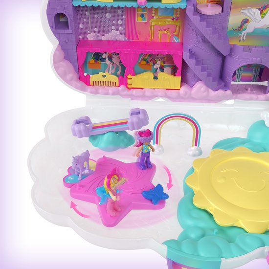 Polly Pocket Salon van de Regenboogeenhoorn - Speelset