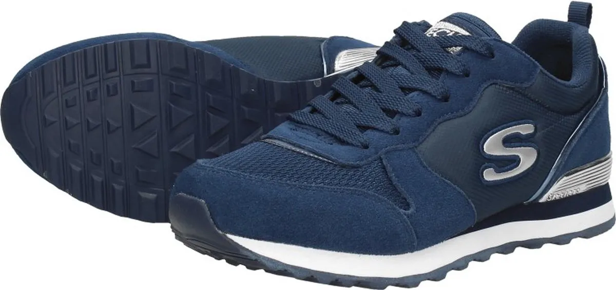 Skechers - maat 42 - Retros-Og 85-Goldn Gurl Dames Sneakers - Donkerblauw