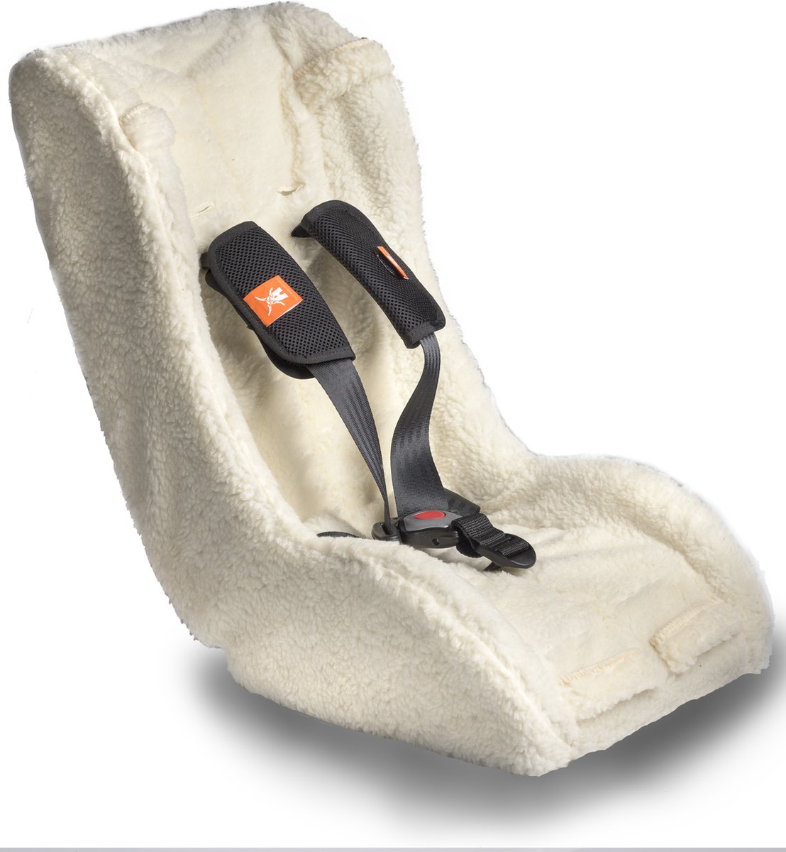 kinderzitje, scandinavische houd, zachte bekleding, veiligheidsriemen, bekergrip