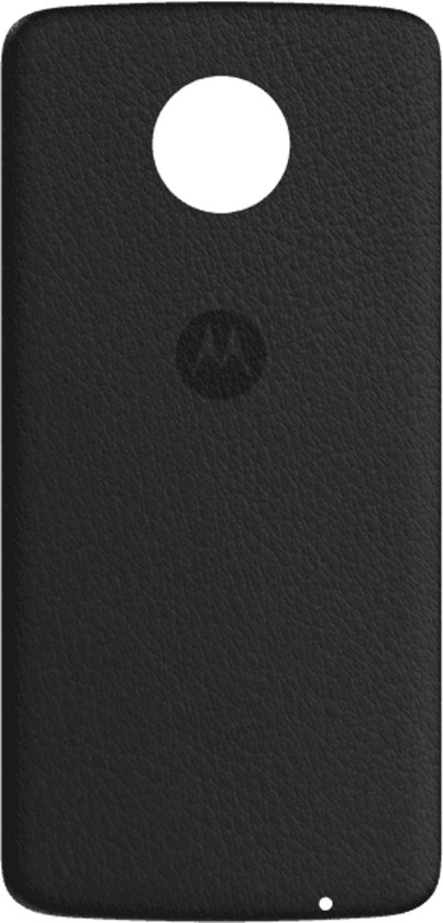 Motorola Moto Z Backcover - Zwart Leder