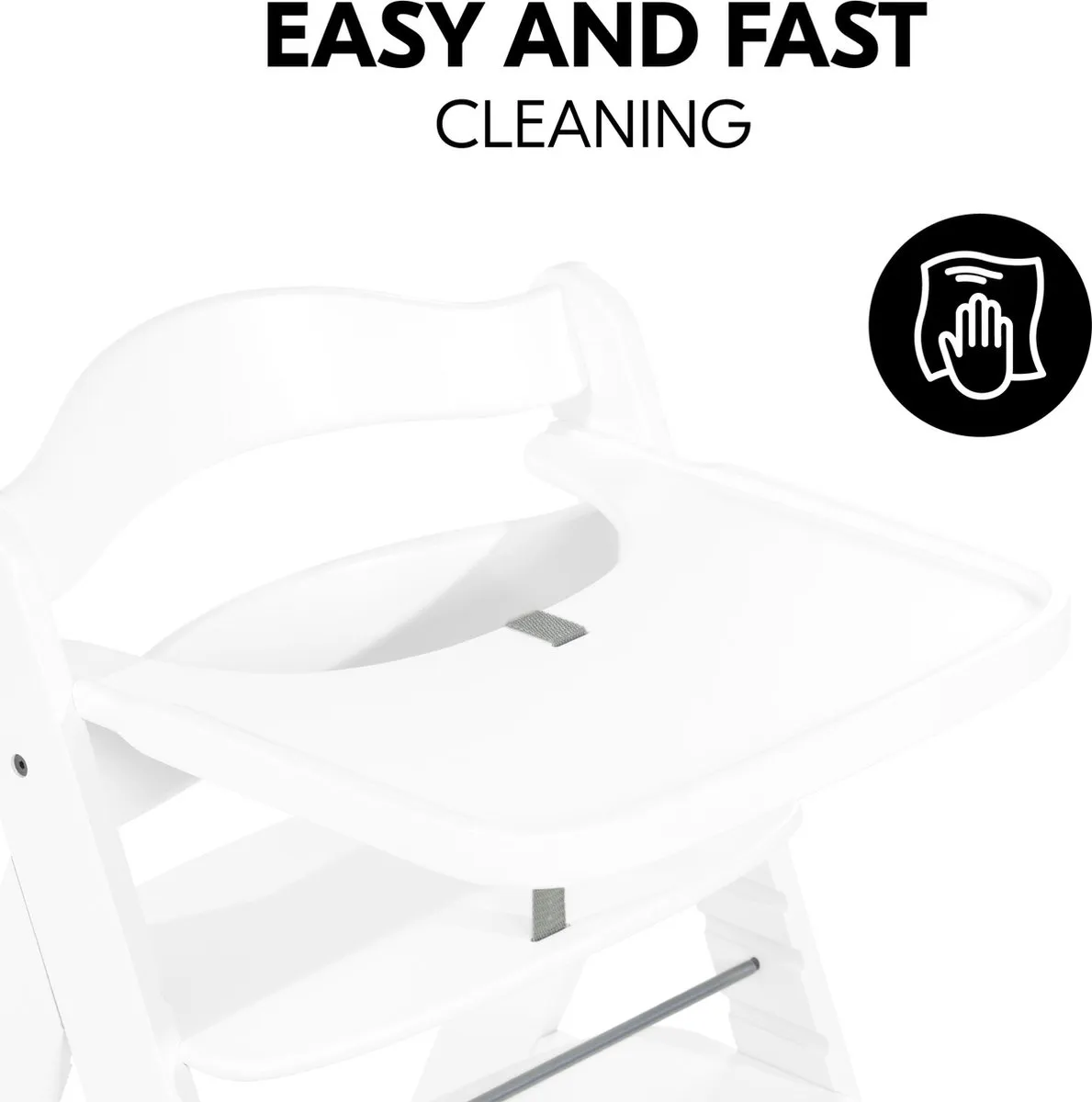 Hauck Alpha Houten Eet- & speelblad - white