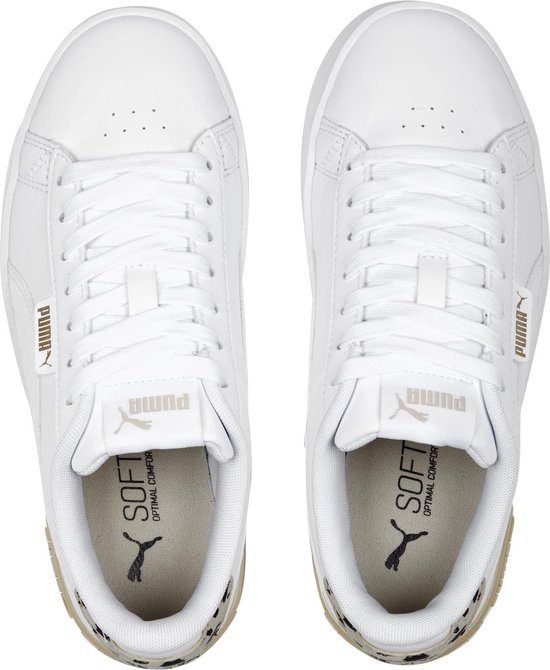 PUMA  - Maat 37.5 -Jada Animal Jr Dames Sneakers - White/Granola/Black/Gold