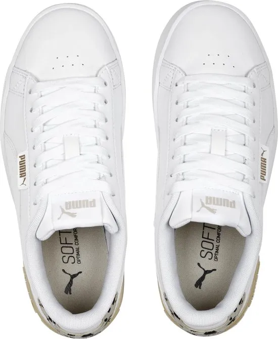 PUMA  - Maat 37.5 -Jada Animal Jr Dames Sneakers - White/Granola/Black/Gold