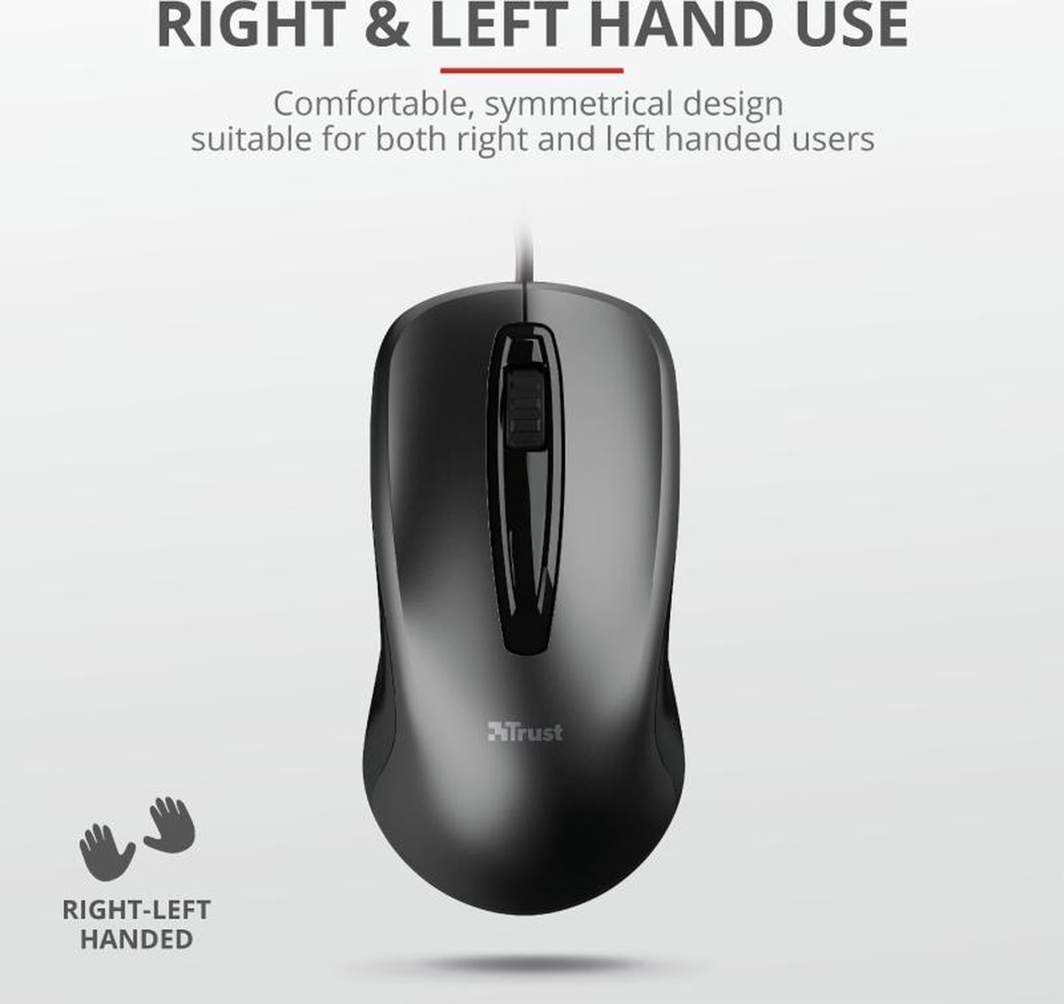 Trust Carve - Optische Muis - USB - Zwart