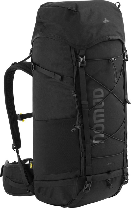 NOMAD® Arran 55 liter Zwart | Backpack Dames & Heren | Hiking