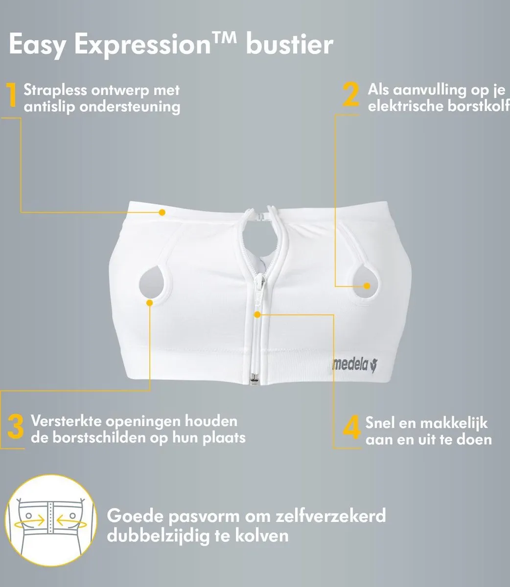 Medela - Maat S - Easy Expression Bustier Wit