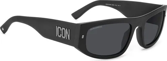 zonnebril, zwart, rechthoekig, icon, plastic