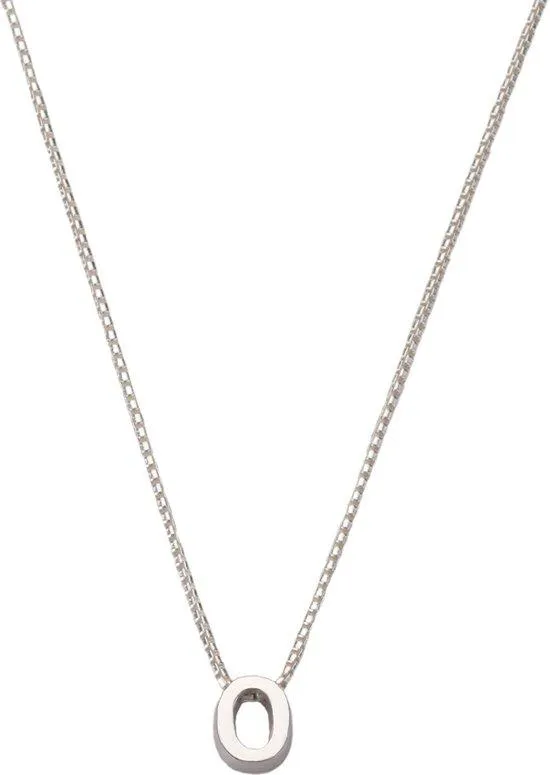 Joy de la Luz JOY Initial Silver Ketting JSI-O (Letter O)
