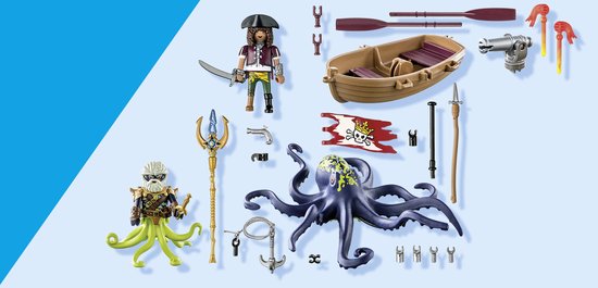 PLAYMOBIL Pirates Gevecht tegen de reuzenoctopus - 71419
