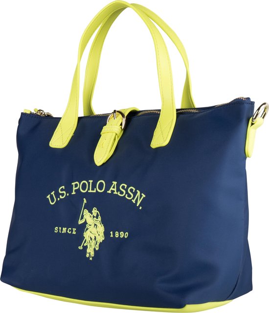 US POLO PATTERSON FLUO Tas Dames - Blauw / Geel