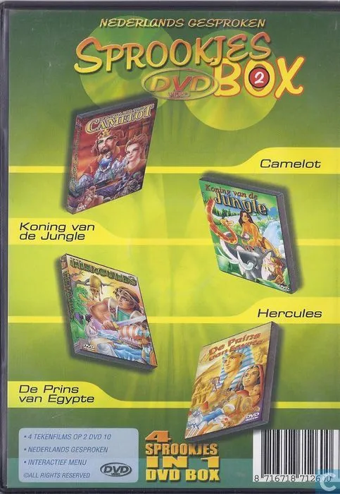 Sprookjes Box - 4 Sprookjes in 1 dvd box