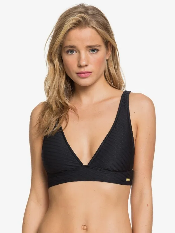 Roxy - M - Golden Breeze - Langere Triangel-Bikinitop