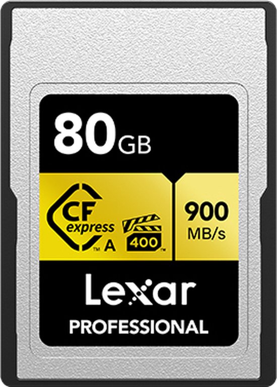 SD kaart, 80 GB, Lexar, CFExpress, Professional