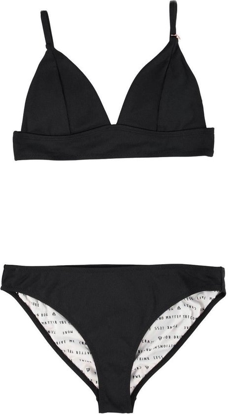 bh, zwemkleding, bikini, zwart, topjes