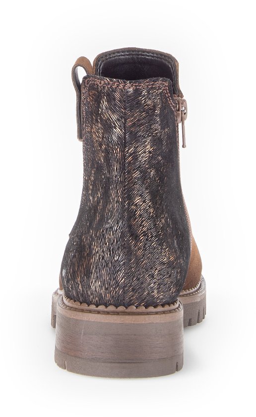 boots, ankle boot, leer, bruin, stiksel