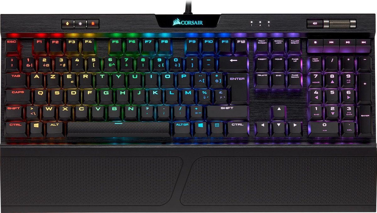 Corsair K70 RGB Low Profile RapidFire - Mechanisch Gaming Toetsenbord - BE Azerty - Cherry MX