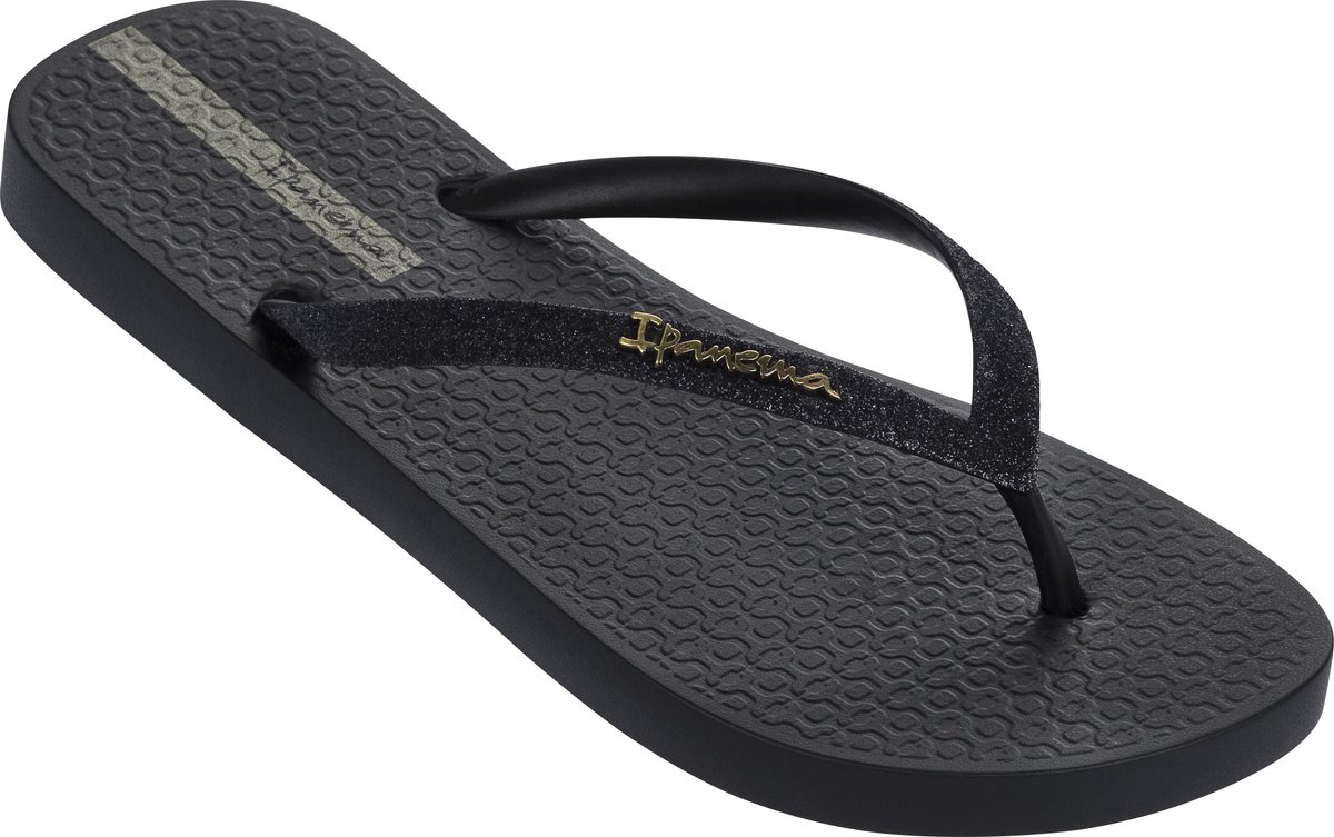 slippertjes, flipflop, zwarte, polyurethaan, eenvoudig