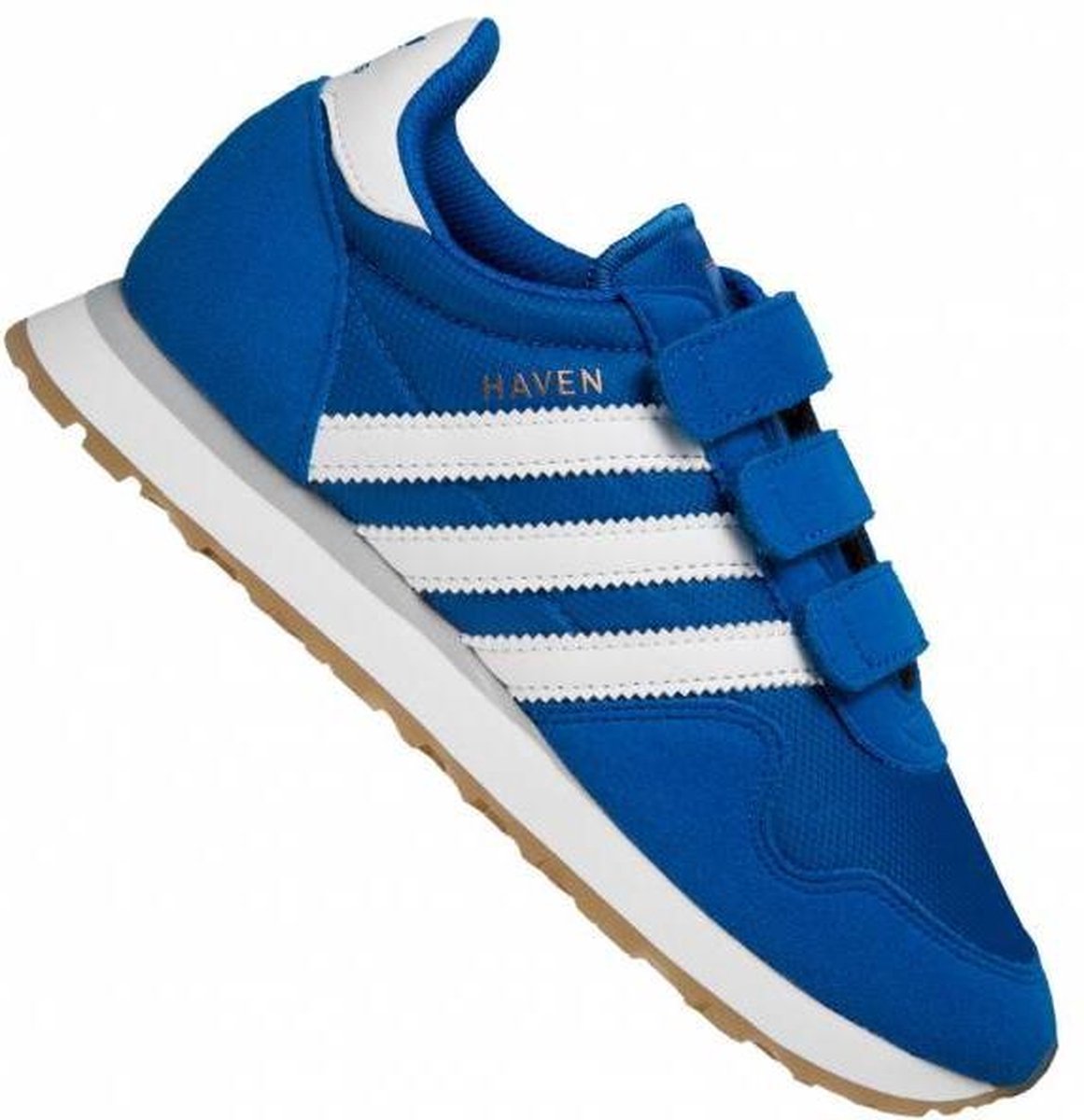 sneaker, blauw, klittenband, low-top, sport