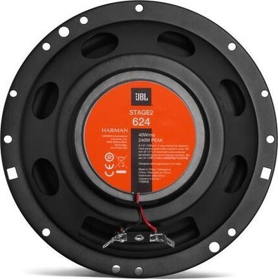 JBL Stage2 624 autospeaker 2-weg 240 W Rond 2 stuk(s)