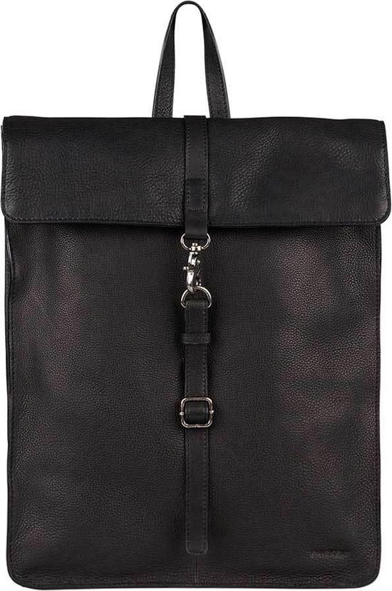 BURKELY Antique Avery Leren Rugzak - Zwart