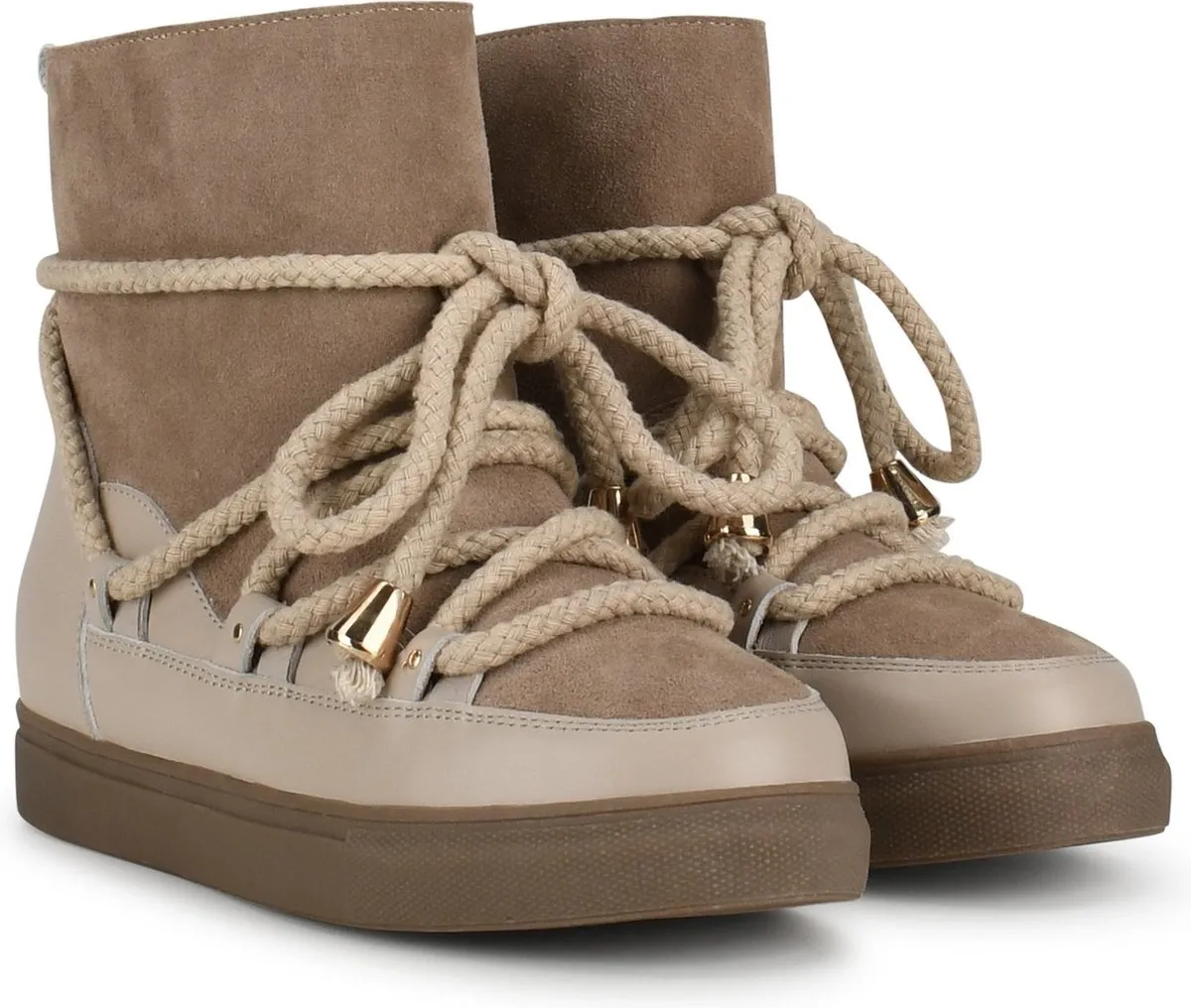 PS Poelman - maat 40 - MIA Dames Snowboots - Taupe