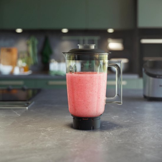 Philips Blender HR3760/00 - Krachtige 1500 Watt Motor - Met Display - 6 Programmas - Vaatwasserbestendig - 1.8 liter Glazen Kan - RVS - Zwart