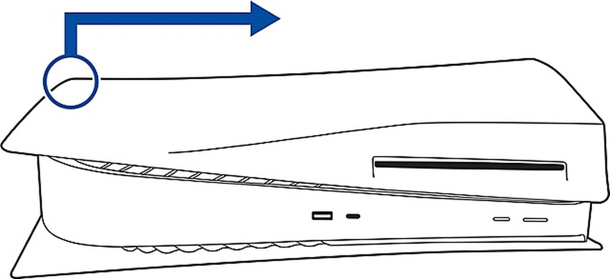 Sony PS5 Cover - Midnight Black - PS5 Console