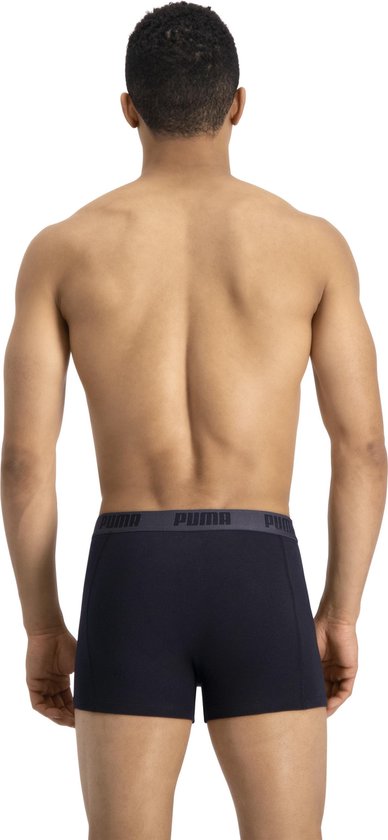 PUMA Boxershort Heren PUMA BASIC BOXER 2-pack - Black / Black - Maat M