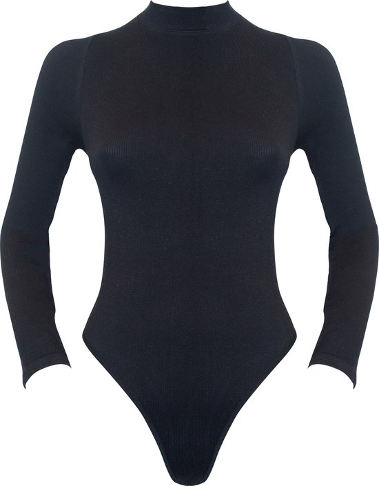 MAGIC Bodyfashion  - Maat L - EveryBody Longsleeve Dames Body (lingerie) Zwart