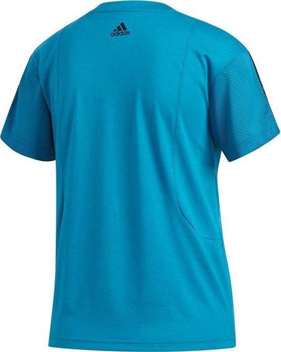 adidas - Maat XS - 3S Mesh Slv T Dames Shirt - Active Teal