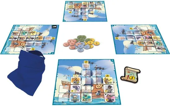 bordspel, spelbord, kaarten, tegels, stukken