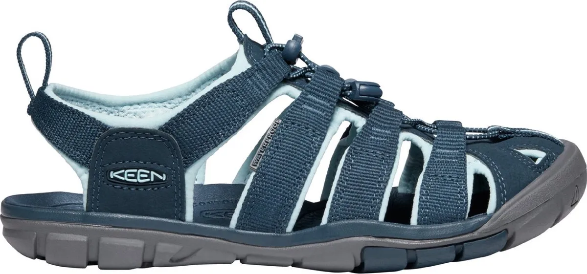 Keen  | Maat 42  Clearwater Dames Wandelsandalen Navy/Blue Glow | Blauw | Polyester