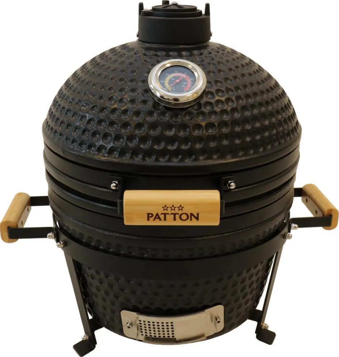 Patton Kamado Grill 16" - Table chef - Tafel model - Classic Black/Mat