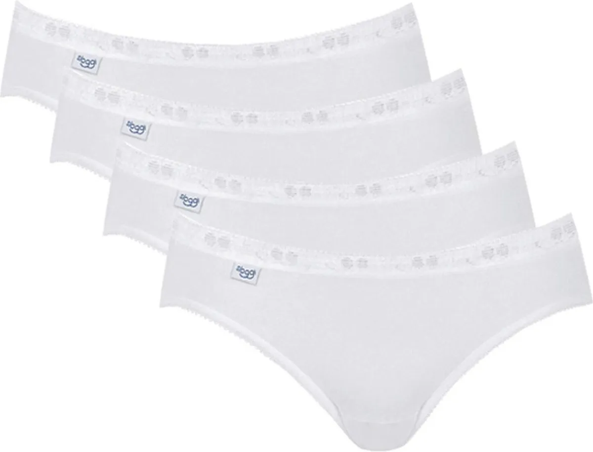 sloggi - Maat 44 - Basic+ Dames Mini slip - 4pack - Wit