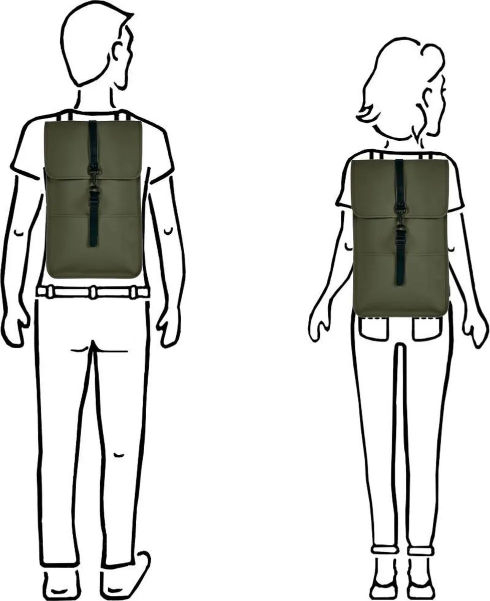 Rains Backpack Unisex - Donkergroen - One Size
