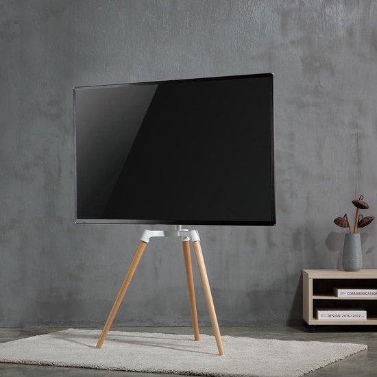 Nedis TV Vloerstandaard - 50 - 65 " - Maximaal schermgewicht: 35 kg - Scandinavian Design - Draaibaa