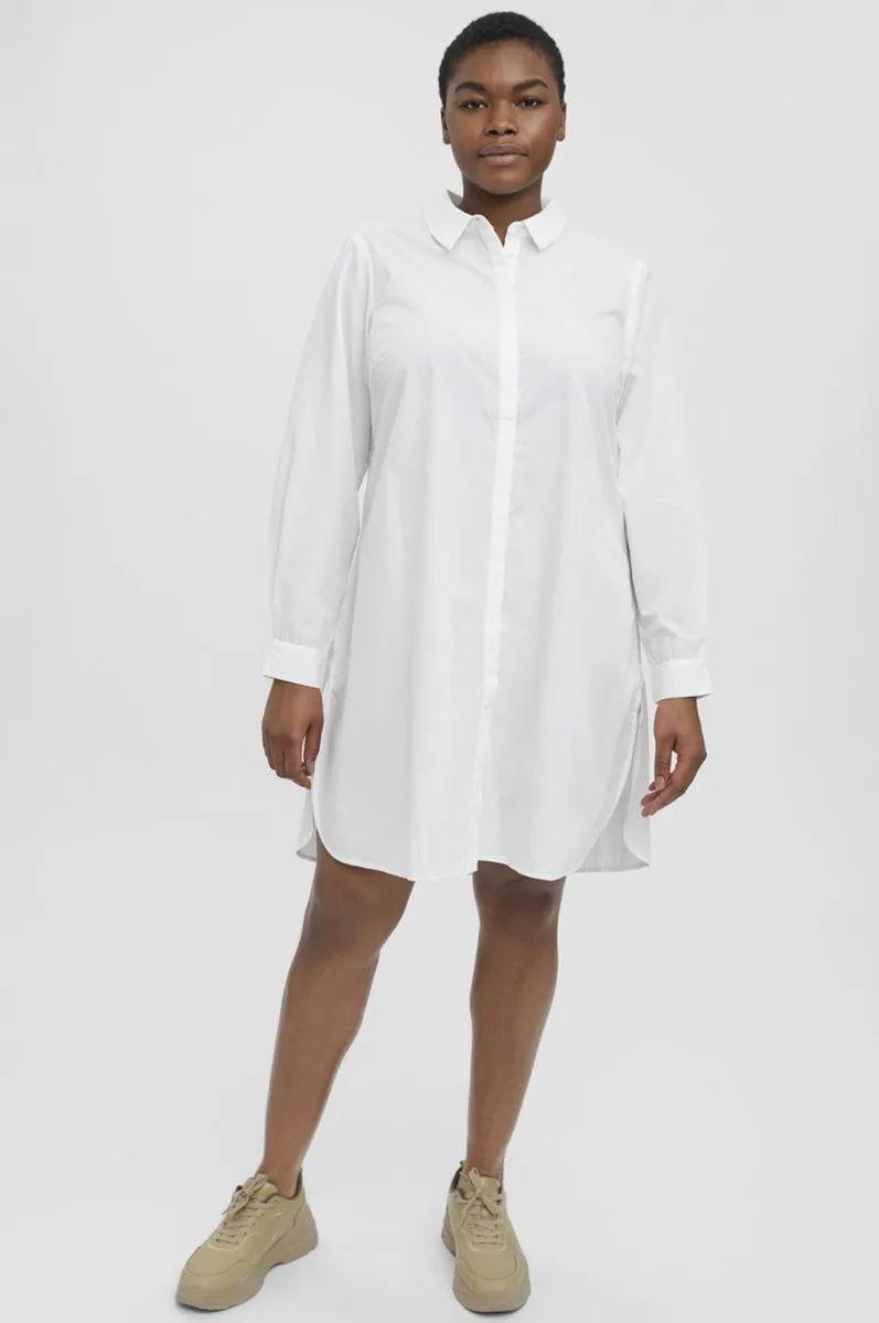 Vero Moda - Maat 52 - Curve VMSHANA LS LONG SHIRT K CURVE Dames Overhemd