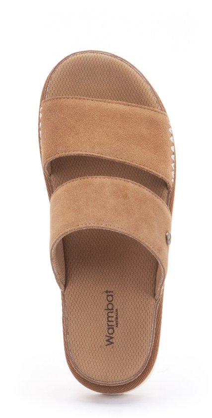 Warmbat - maat 39- Weerona Women Suede Dames Sandalen - Bruin