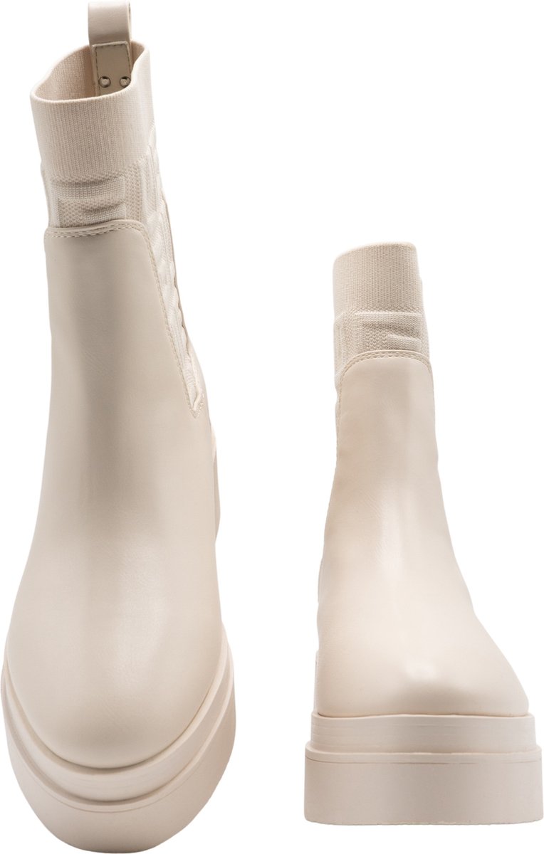 Guess - Maat 37 - Keanna Chelsea boots - Enkellaarsjes - Dames - Wit