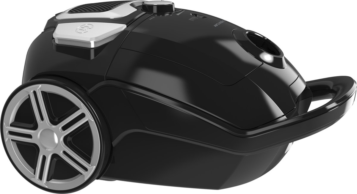 Inventum ST307ZZA - Stofzuiger met zak - 3 liter - Dierenharenborstel - parketborstel geschikt voor dierenharen - HEPA 14 - Lichtgewicht - Zwart
