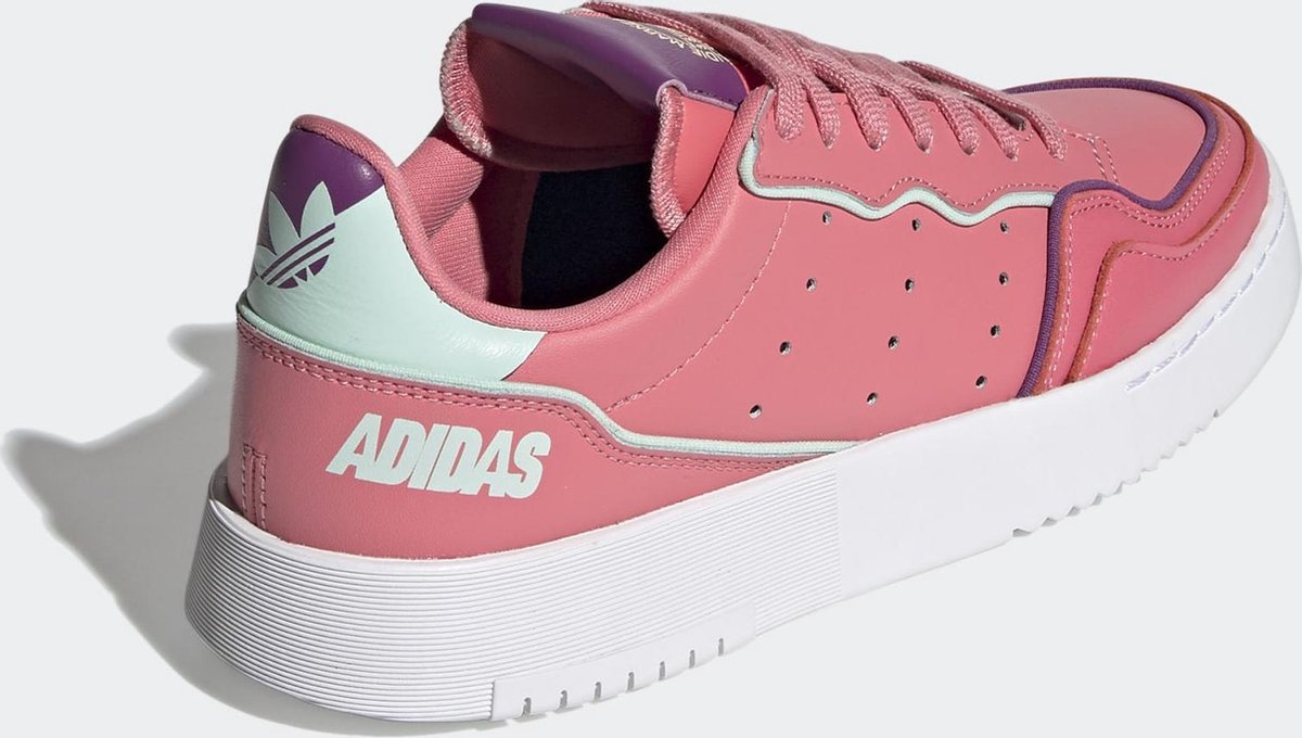 Adidas - Maat 39 1/3 - Supercourt W Dames sneakers - hazy rose/ftwr white/rich mauve