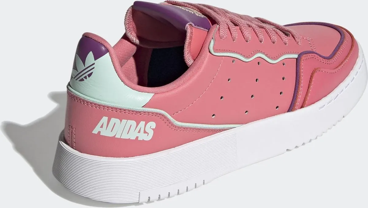 Adidas - Maat 39 1/3 - Supercourt W Dames sneakers - hazy rose/ftwr white/rich mauve