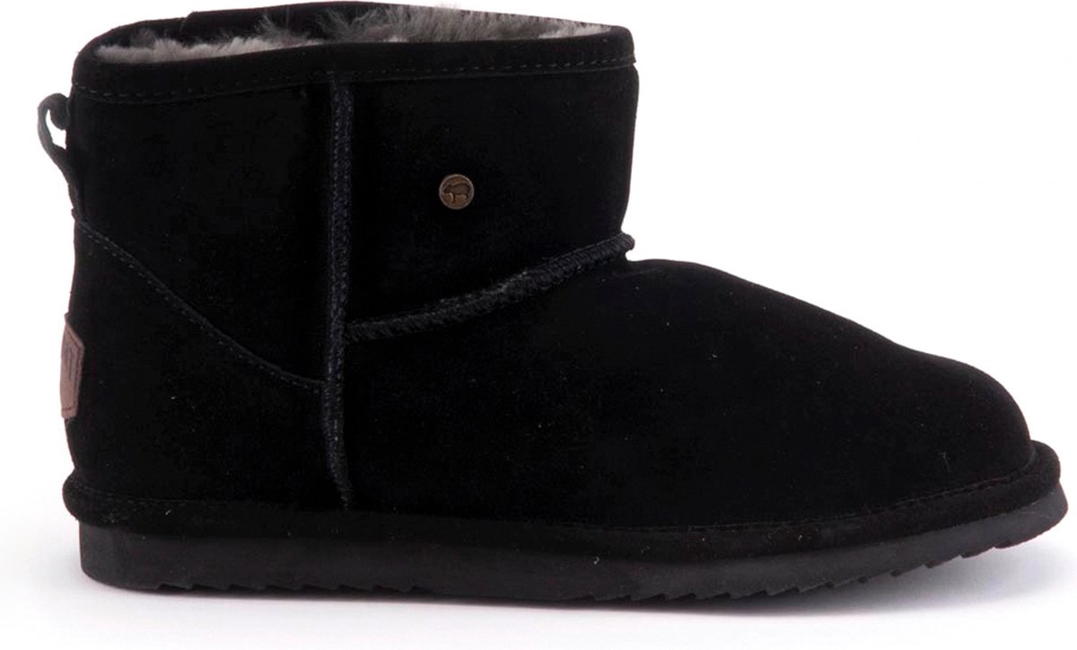 Warmbat - Maat 38 - Wallaby Women Suede Boot Dames Laarzen - Zwart